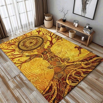 Intricate Viking Rug Featuring Tree of Life Symbolism, Personalized Carpet Viking, Viking Area Rugs for Living Room, Viking Carpet Bedroom, Popular Rug Full Size (3x5, 4x6, 5x8) V104